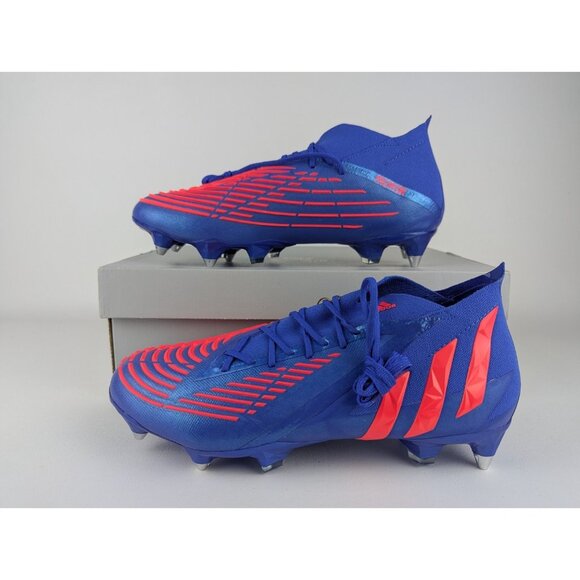 Adidas Predator Edge .1 SG Soft Ground Soccer Cleats Men\'s Size 10 Blue NEW main image 9